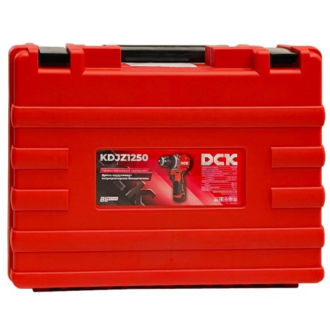 Дрель-шуруповерт аккумуляторная KDJZ1250 (10,8V / 2*2.0Ah / 50Nm / BL / Кейс), DCK