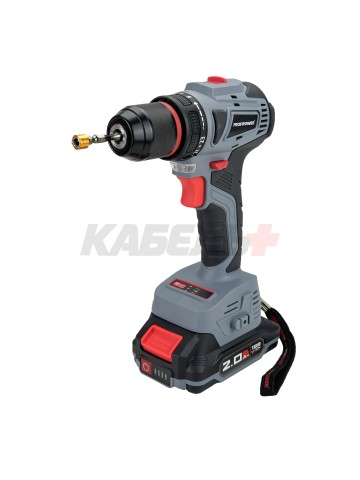 Аккумуляторный шуруповерт бесщеточный T0056 ProfiPower MKBL-20B (Li-ion-2шт, 20В-2.0Ач, З/У, 0,8-10мм, кейс)