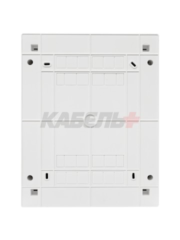 N24C IT, Щит навесной мультимедийный, 2 ряда, прозрач. дверца, IP40
