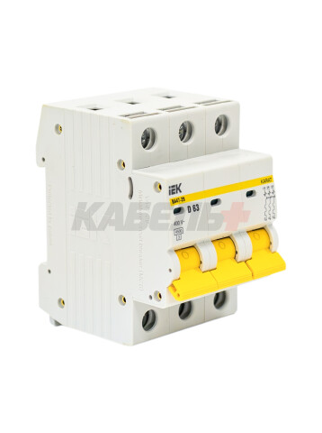 KARAT Автоматический выключатель ВА47-29 3P D 63А 4,5кА IEK