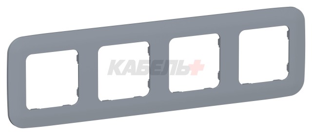 FLITE Рамка 4-местная РУ-4-А-ФлМ маренго IEK