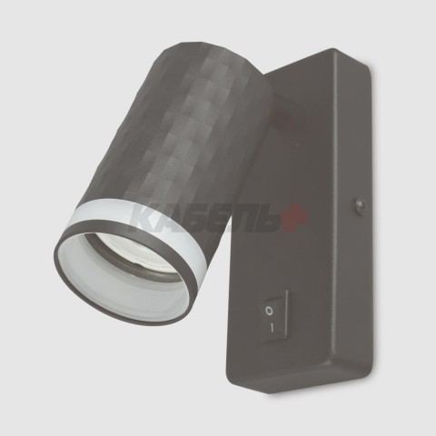 Бра GWL-GU10-M-IP20 Графит С боковым рассеивателем Кирпич