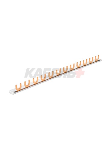 Шина соединительная типа FORK F-1L-210/10, 1Pх12, 10 мм2, 63A, L=210 мм (NVA)
