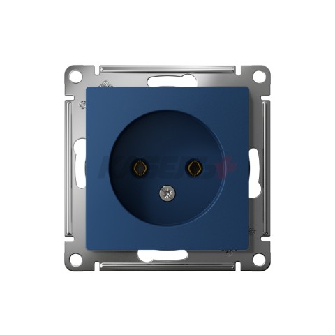 ATLASDESIGN РОЗЕТКА без заземления без шторок, 16А, механизм, АКВАМАРИН