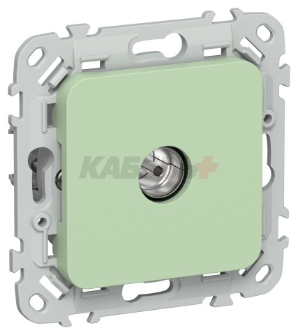 FLITE Розетка TV экранированная проходная тип M РТВм-1-1-2-ФлФ фисташковый IEK