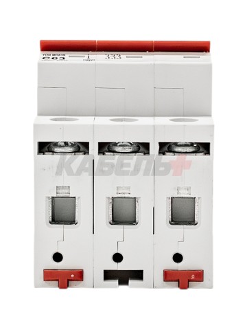 Автоматический выключатель YON max типа MD63S, 4,5кА, 3 полюса, хар-ка C, 63А DKC