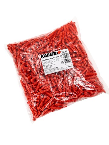 Дюбель-держатель Д6, красный (пакет 500шт.) ОКРБ: 22.23.19.500