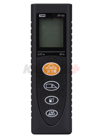 Лазерная рулетка ЛР-60, дальность 60 м, точность 2 мм, подсветка, IP54, 2хAAA, “Алмаз” TDM