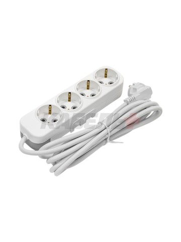 EL-BI,Myra,удлинитель 4гн3м с/з белый,527-010203-421