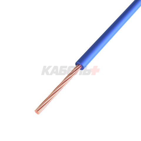 Провод ПГВА 1х0,50мм², Cu, синий, бухта 500м REXANT