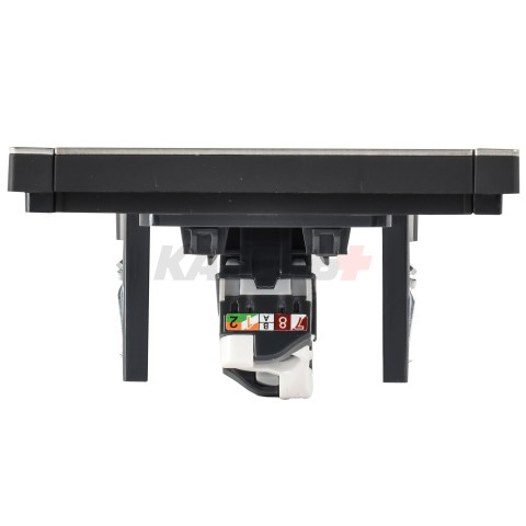 FORTE&PIANO Розетка компьютерная RJ45 кат.5E FP632M металл шампань IEK