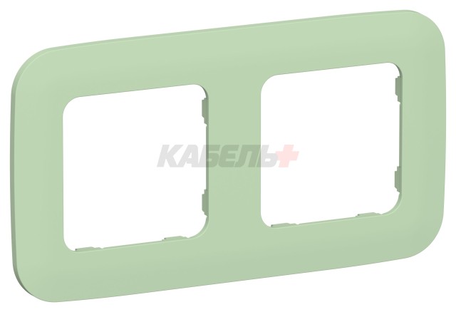 FLITE Рамка 2-местная РУ-2-А-ФлФ фисташковый IEK