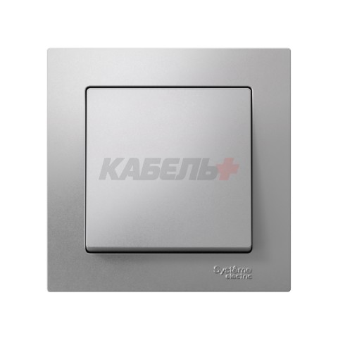 ATLASDESIGN 1-клавишный ВЫКЛЮЧАТЕЛЬ, сх.1, 10АХ, в сборе, быстрозажим. клем., АЛЮМИНИЙ