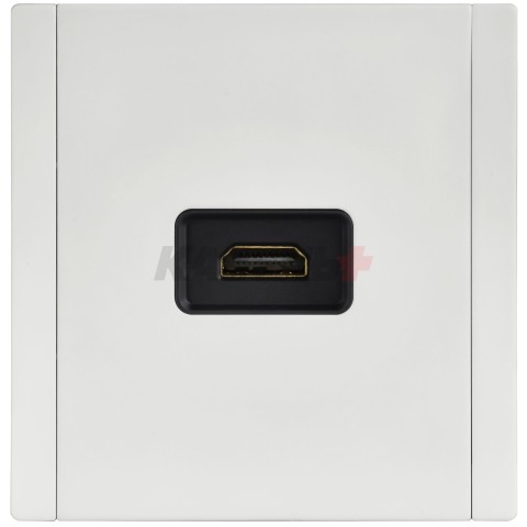FORTE&PIANO Розетка HDMI FP240M металл белый IEK