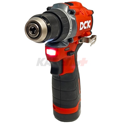 Дрель-шуруповерт аккумуляторная KDJZ1250 (10,8V / 2*2.0Ah / 50Nm / BL / Кейс), DCK