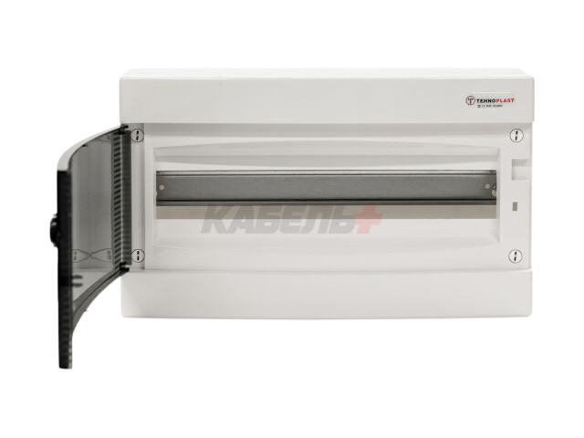 N18C, Щит навесной, 1 ряд, 18 мод., прозрач. дверца, IP40