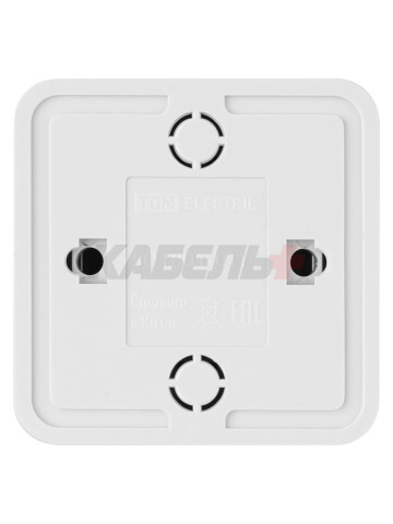 Розетка компьютерная (RJ-45) открытой установки IP20, белая "Ладога" TDM