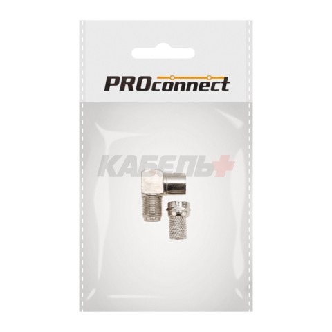 Переходник угловой гнездо F – гнездо TV PROconnect