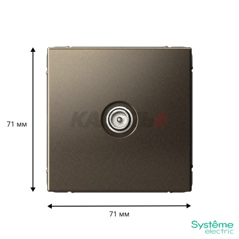 ARTGALLERY TV РОЗЕТКА проходная 4DB, механизм, МОККО