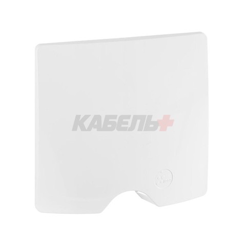 Etika - Вывод кабеля IP44, поставляется с рамкой, однопостовой монтаж (белый)