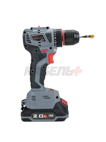 Аккумуляторный шуруповерт бесщеточный T0056 ProfiPower MKBL-20B (Li-ion-2шт, 20В-2.0Ач, З/У, 0,8-10мм, кейс)