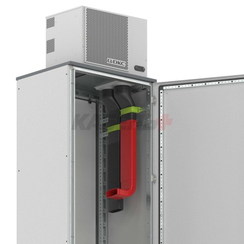 Вертикальный воздуховод с поворотной секцией 90°, высота 574 мм DKC