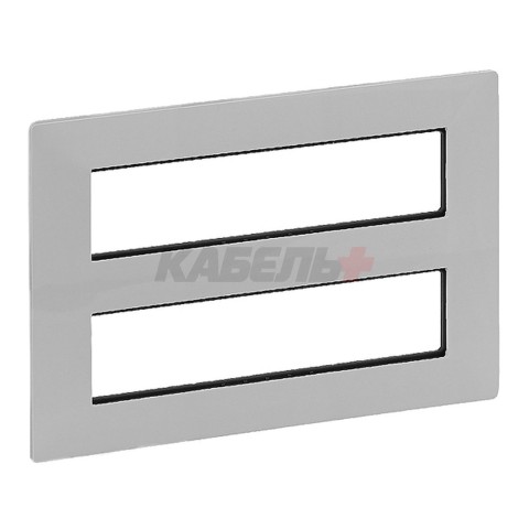 Valena Life - Рамка для модульных устройств Mosaic 2x4x2 модуля, слоновая кость (инд. упаковка)