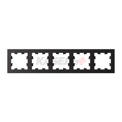 ATLASDESIGN 5-постовая РАМКА, универсальная, КАРБОН