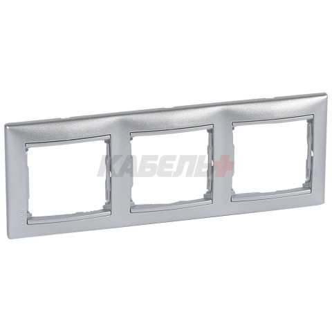 VALENA DIY Рамка 3-местная алюминий