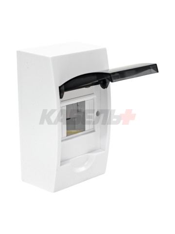 Корпус пластиковый ЩРН-П-4 черн. прозр. дверь IP41 GENERICA
