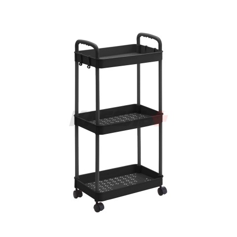 CP VSC-01-bk этажерка пластиковая на колесах