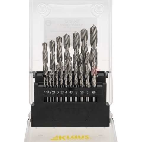 Набор сверл по металлу, 1-10мм (через 0,5мм), HSS 4241, цилиндрический хвостовик, 19 шт. KRANZ