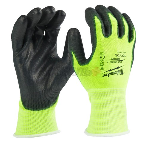 Перчатки защитные_Уровень 1 (размер XL/10) Hi-Vis Cut level, MILWAUKEE