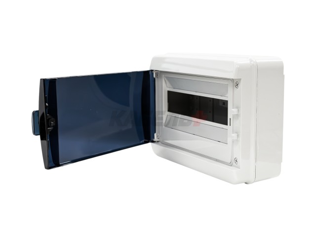 TEKFOR Корпус пластиковый КМПн-12 IP65 черная прозрачная дверь IEK