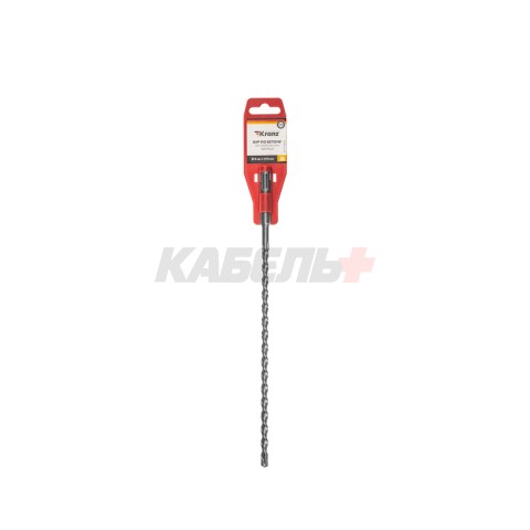 Бур по бетону 8x310x250мм, крестовая пластина, SDS PLUS KRANZ