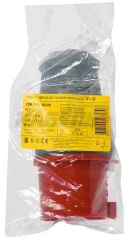 Вилка переносная ССИ-024 3Р+РЕ 32А 380-415В IP44 IEK