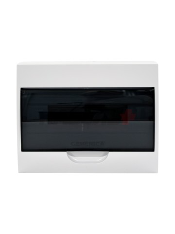 Корпус пластиковый ЩРН-П-12 черн. прозр. дверь IP41 GENERICA