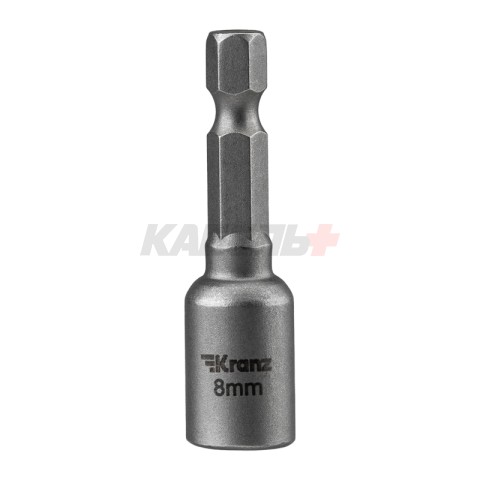 Ключ-насадка магнитный 1/4" 8х48мм (20 шт/уп) KRANZ