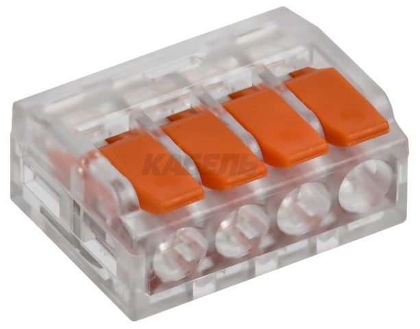 Строительно-монтажная клемма СМК 228-414 (4шт/упак) IEK.