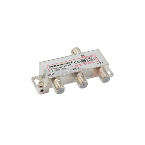 Делитель ТВх3 под F-разъем, 5-2500МГц СПУТНИК REXANT