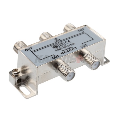 Делитель ТВх4 под F-разъем, 5-1000МГц REXANT