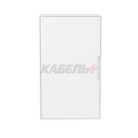 Щиток 36 мод настенный слаботочный FRAME, белый, с белой дверцей, с монтажной платой, 2 розетками (арт. 76482B) и установочной рамкой DKC
