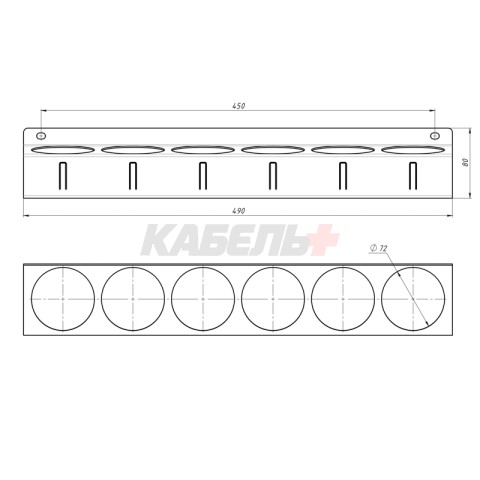 Держатель-органайзер для баллончиков, настенный, с крючками, черный REXANT