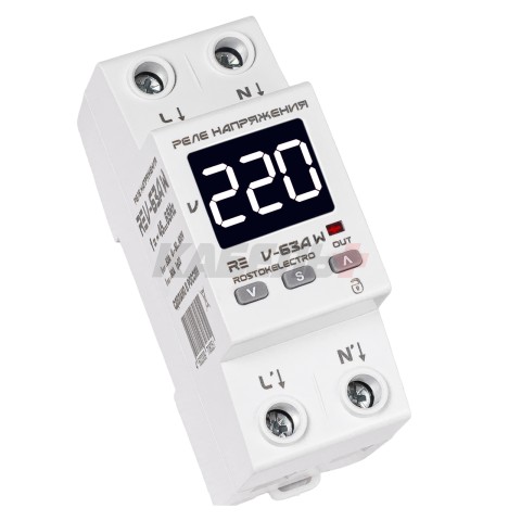 Реле напряжения RE V-63A W