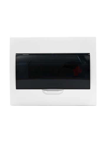 Корпус пластиковый ЩРВ-П-12 черн. прозр. дверь IP41 GENERICA
