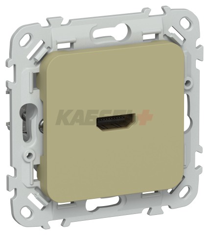 FLITE Розетка HDMI РШДМА-ФлО оливковый IEK