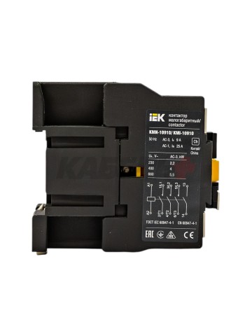 Контактор КМИ-10910 9А 24В/АС3 1NO IEK