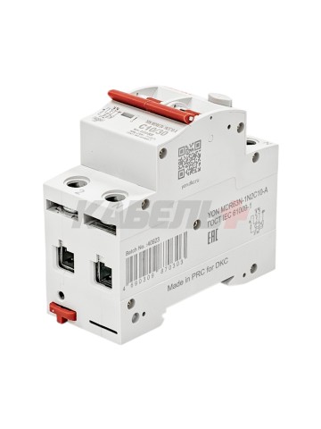 Дифавтомат YON max типа MDR, 1P+N, 30mA, 10A, хар-ка C, 6kA, тип А DKC
