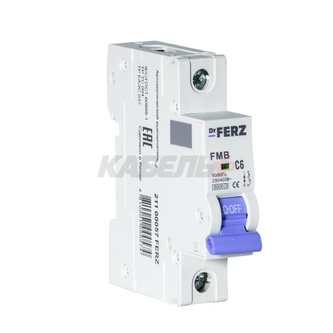 FMB-C 6kA 1P 06 х-ка C Автоматический выключатель