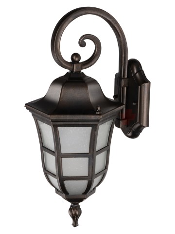 Светильник садово-парковый "Меридиан" 100 Вт, вниз, алюм., матовое/кофейный, Е27, TDM